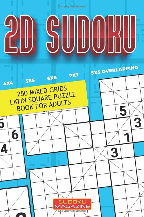 D Sudoku Mixed Grids Latin Square Puzzle Book For Adults Sudoku