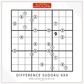 Difference Sudoku 9x9