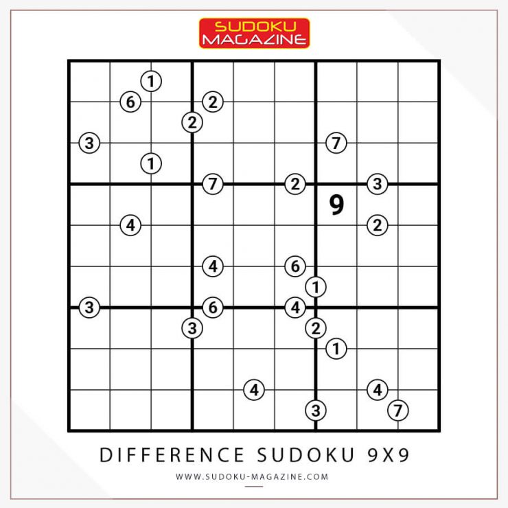Difference Sudoku 9x9