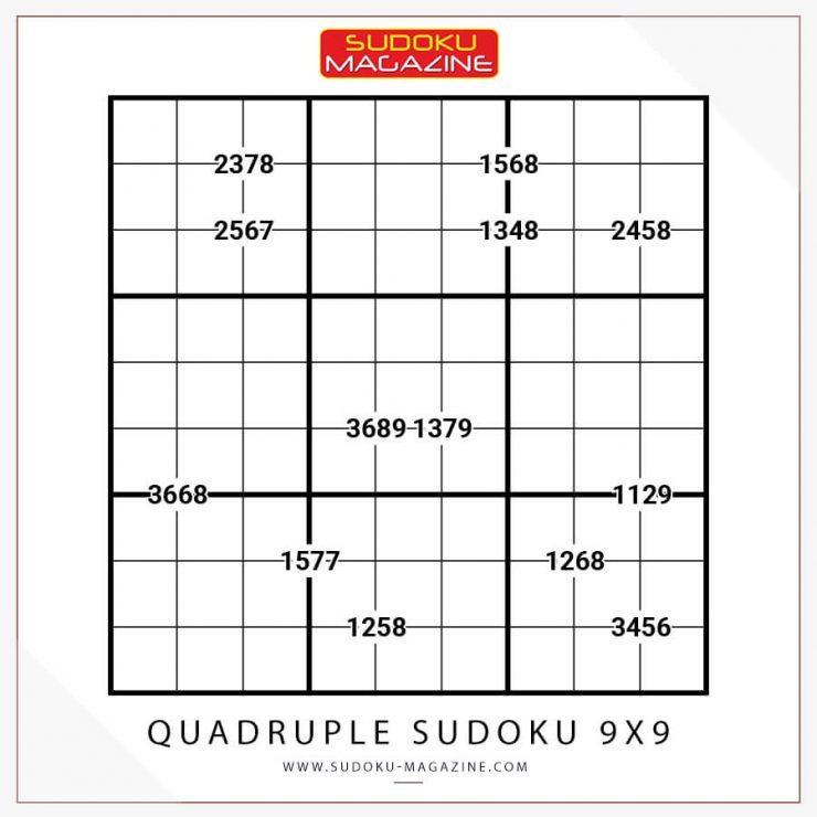 Quadruple Sudoku 9x9