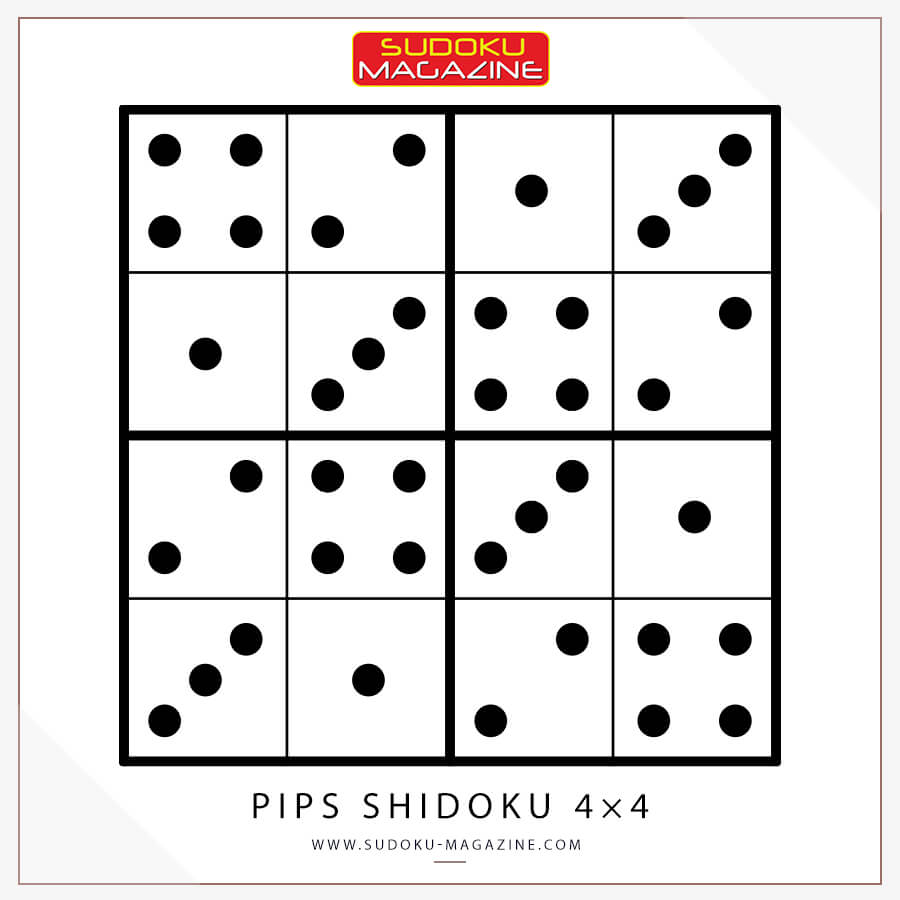 Pips Shidoku 4×4 Solution