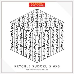 Krychle Sudoku X 6x6 Solution