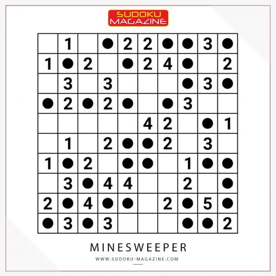 Free Daily Puzzle: Minesweeper 10×10 (0012) – Sudoku Magazine