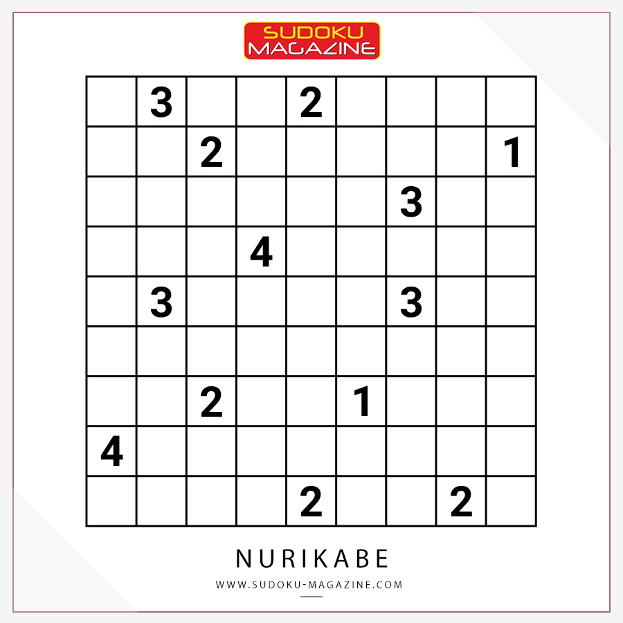 Nurikabe 9x9