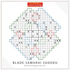 Free Daily Sudoku: Blade Samurai Sudoku (0022)