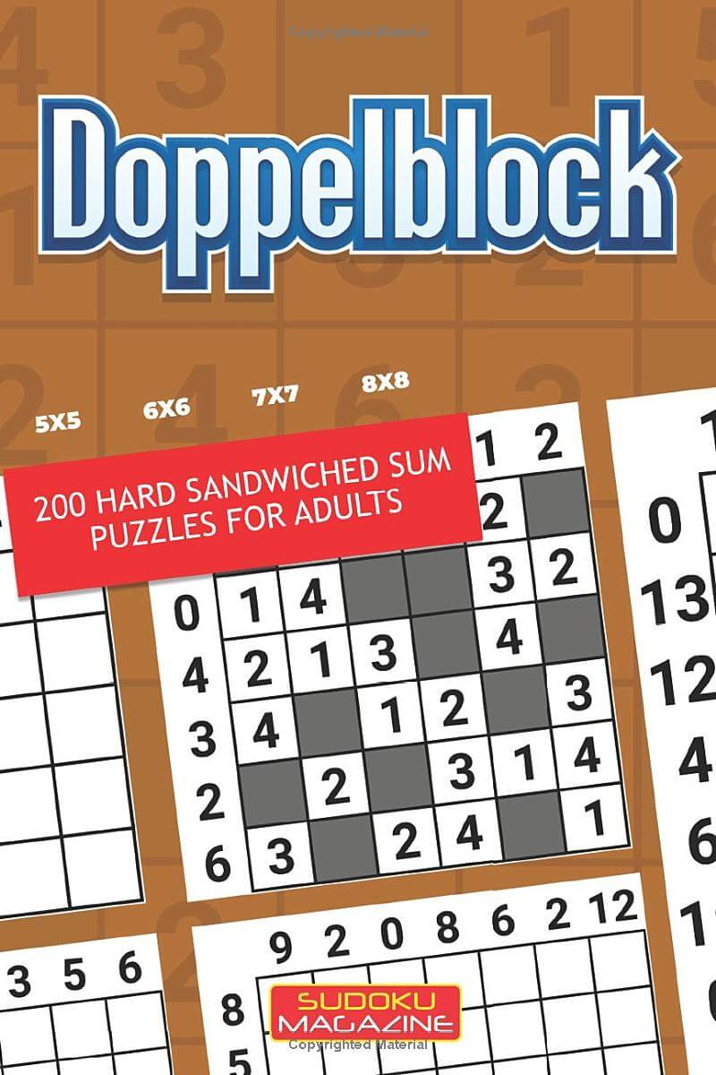 Doppelblock: 200 Hard Sandwiched Sum Puzzles For Adults