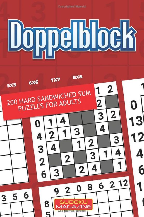Doppelblock: 200 Hard Sandwiched Sum Puzzles For Adults