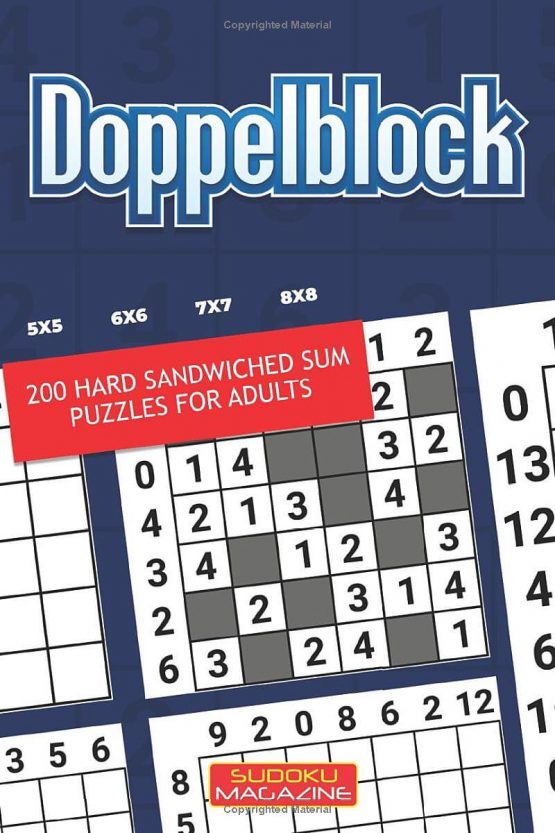 Doppelblock: 200 Hard Sandwiched Sum Puzzles For Adults