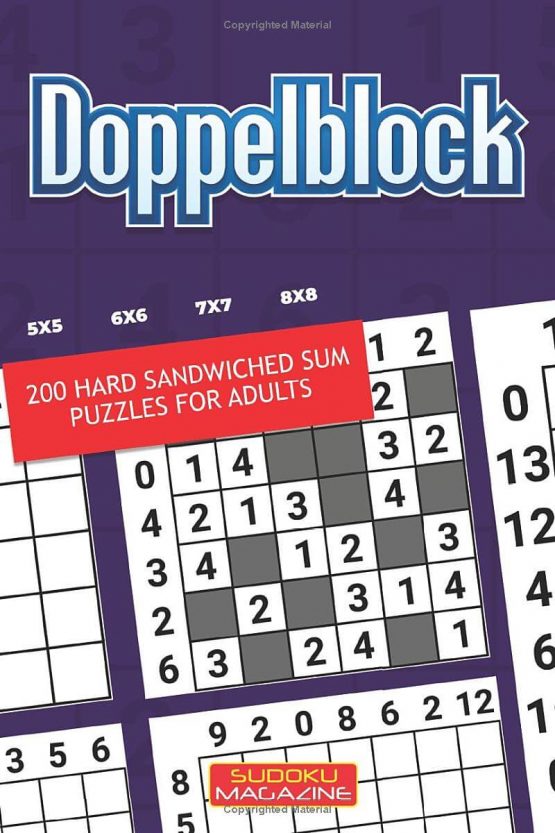 Doppelblock: 200 Hard Sandwiched Sum Puzzles For Adults