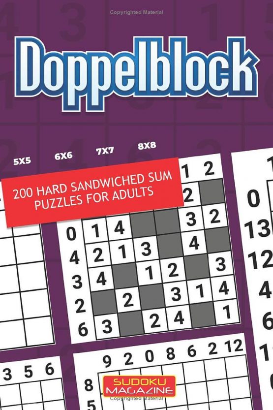 Doppelblock: 200 Hard Sandwiched Sum Puzzles For Adults