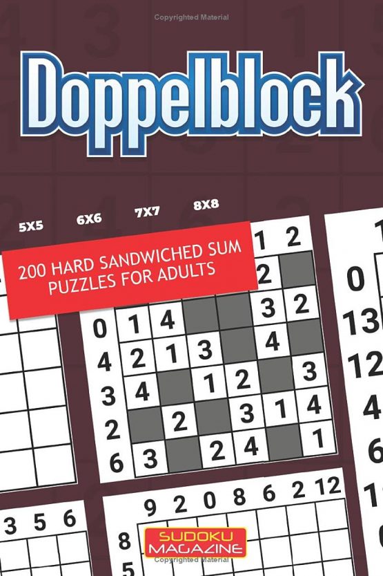 Doppelblock: 200 Hard Sandwiched Sum Puzzles For Adults