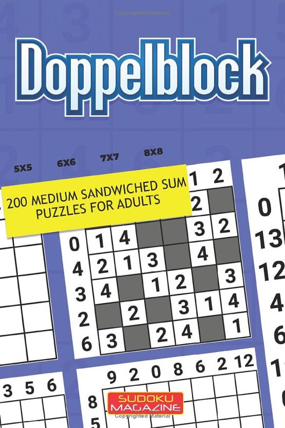 Doppelblock: 200 Medium Sandwiched Sum Puzzles For Adults