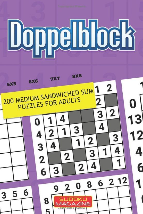 Doppelblock: 200 Medium Sandwiched Sum Puzzles For Adults