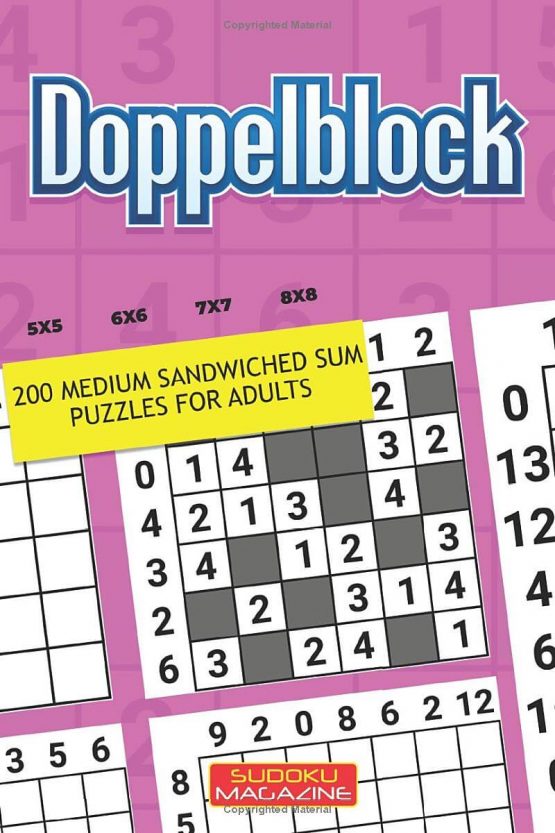 Doppelblock: 200 Medium Sandwiched Sum Puzzles For Adults