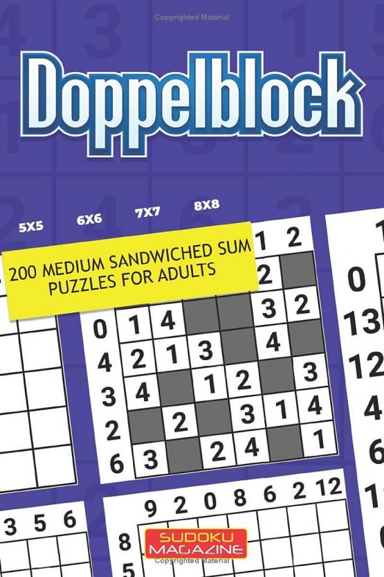 Doppelblock: 200 Medium Sandwiched Sum Puzzles For Adults