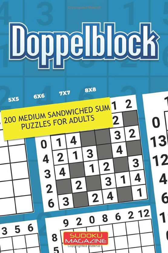 Doppelblock: 200 Medium Sandwiched Sum Puzzles For Adults