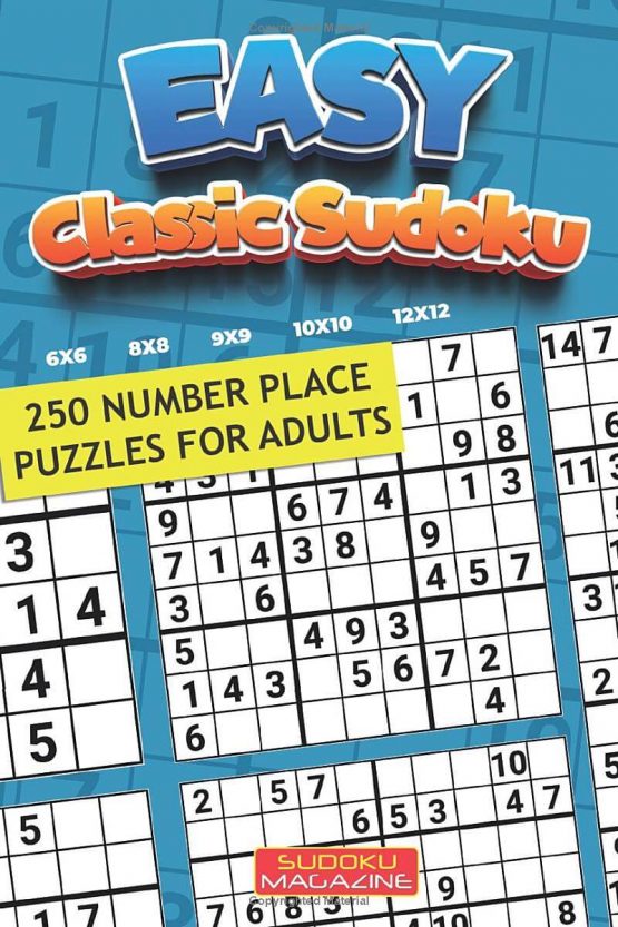 Easy Classic Sudoku: 250 Number Place Puzzles for Adults