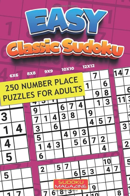 Easy Classic Sudoku: 250 Number Place Puzzles for Adults