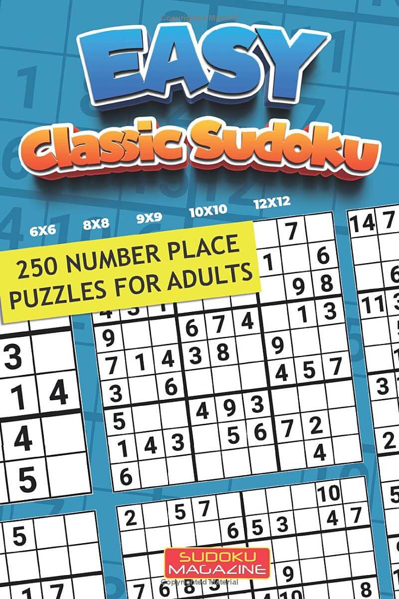 Easy Classic Sudoku: 250 Number Place Puzzles for Adults