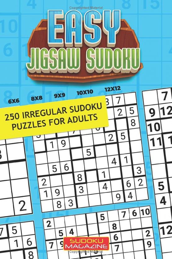 Easy Jigsaw Sudoku: 250 Irregular Sudoku Puzzles for Adults