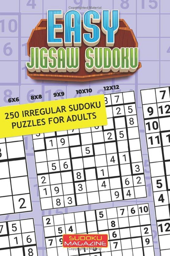 Easy Jigsaw Sudoku: 250 Irregular Sudoku Puzzles for Adults