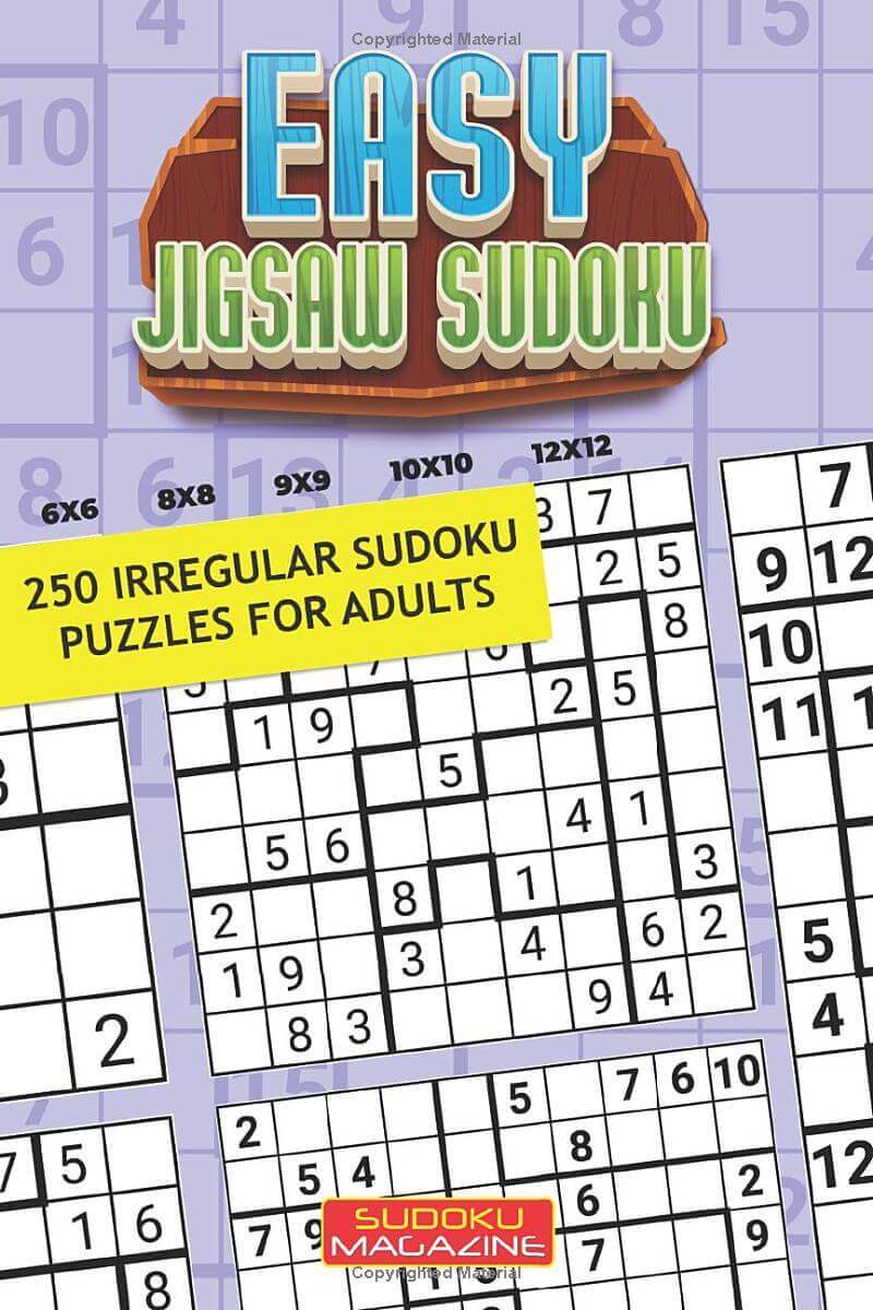 Easy Jigsaw Sudoku: 250 Irregular Sudoku Puzzles for Adults