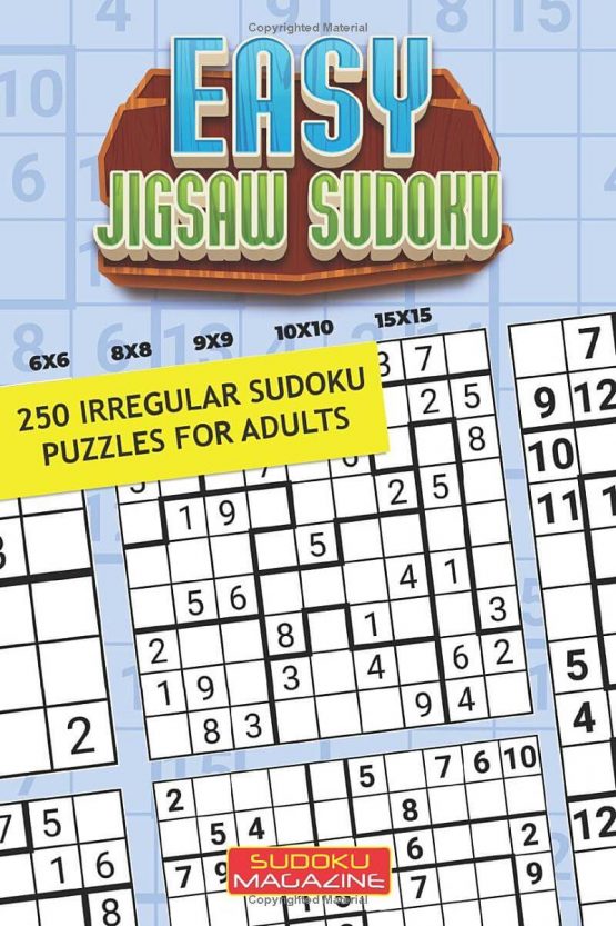 Easy Jigsaw Sudoku: 250 Irregular Sudoku Puzzles for Adults