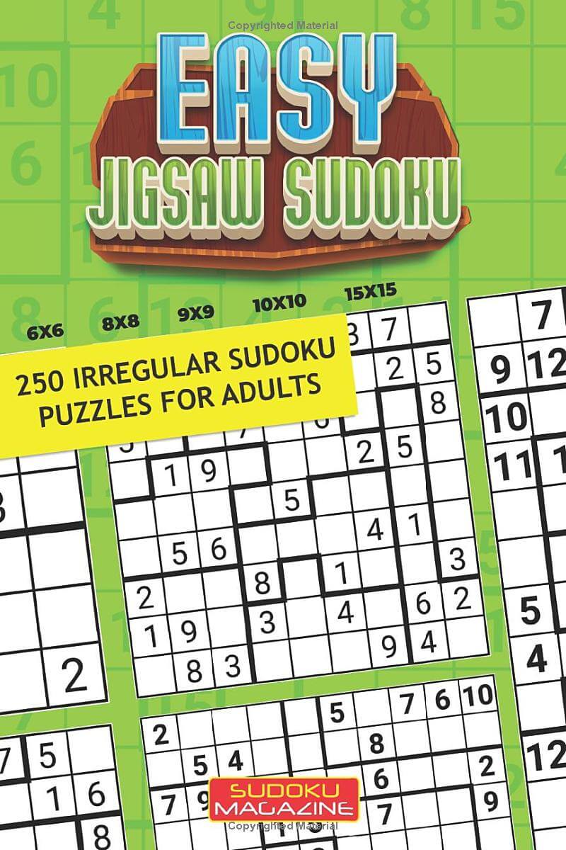 Easy Jigsaw Sudoku: 250 Irregular Sudoku Puzzles for Adults