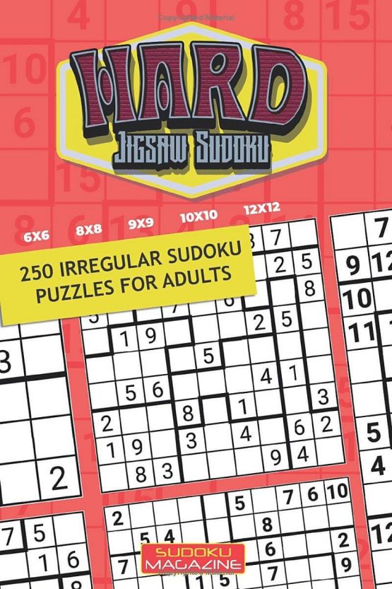 Hard Jigsaw Sudoku: 250 Irregular Sudoku Puzzles for Adults