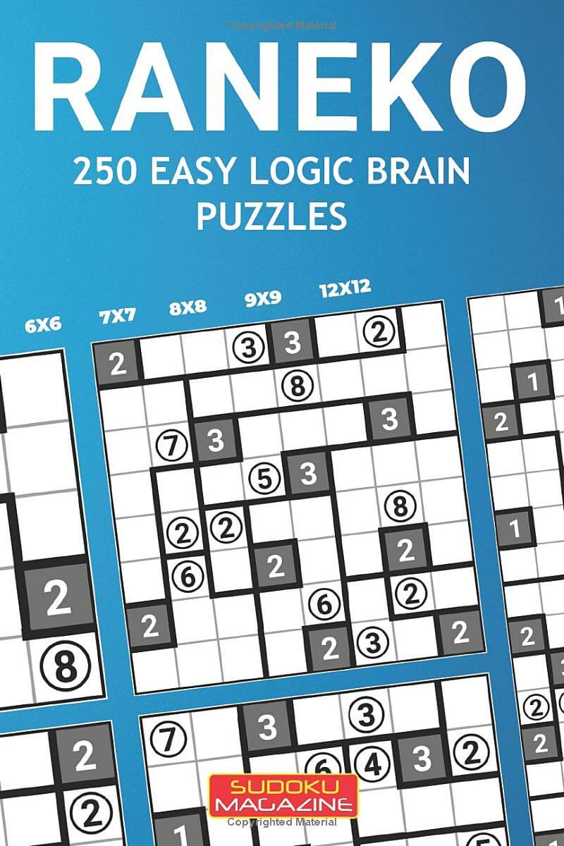 Raneko 250 easy logic brain puzzles sudoku magazine