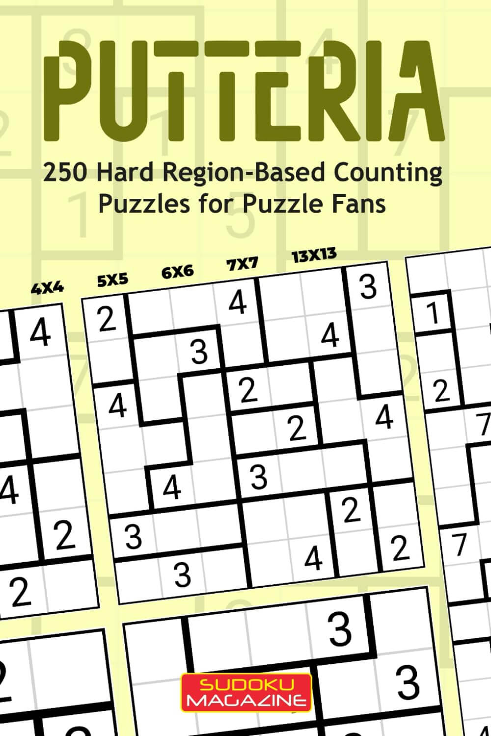 Putteria 250 Hard Region-Based Counting Puzzles for Puzzle Fans