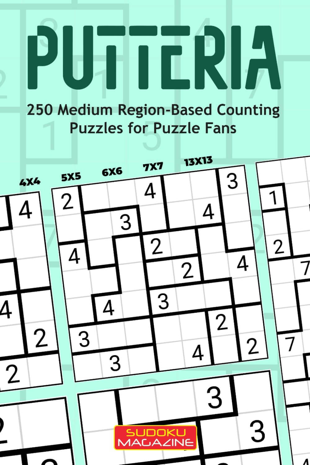 Putteria 250 Medium Region-Based Counting Puzzles for Puzzle