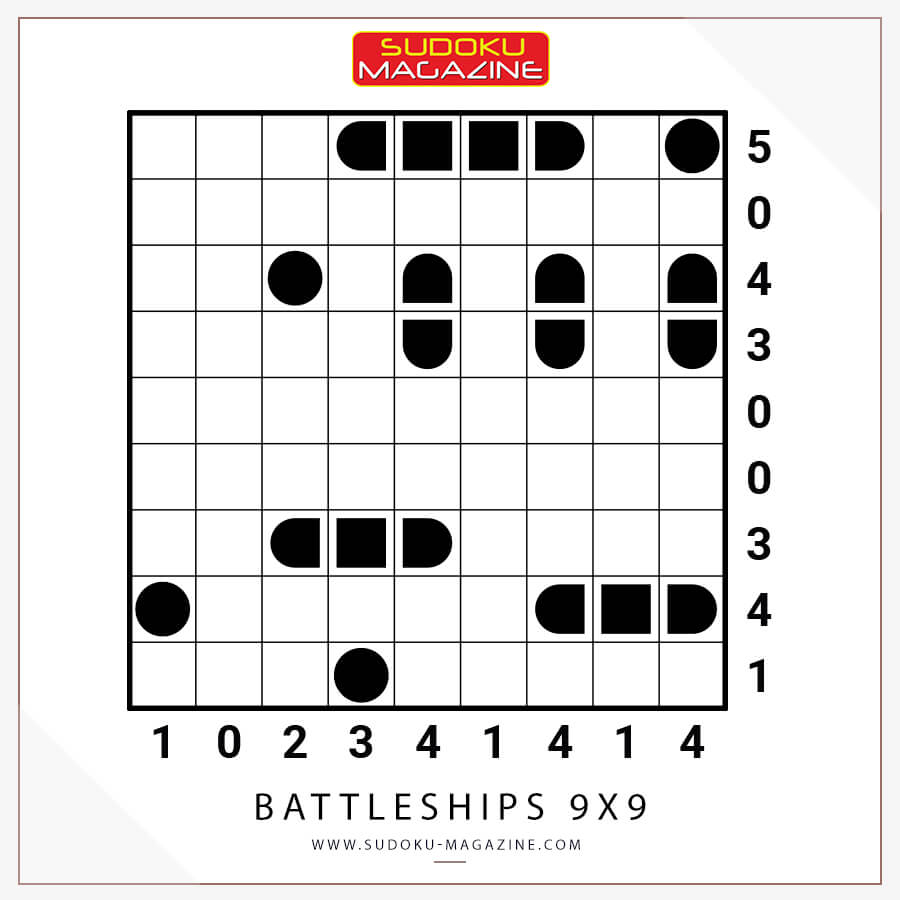 Battleships 9x9 Solution