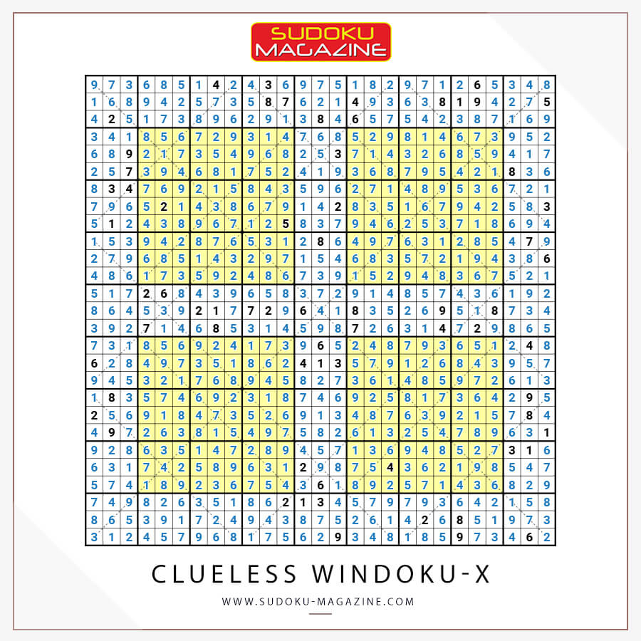 Clueless Windoku-X Solution