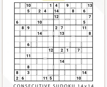 Consecutive Sudoku 14x14
