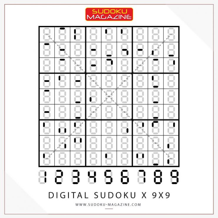 Digital Sudoku X 9x9