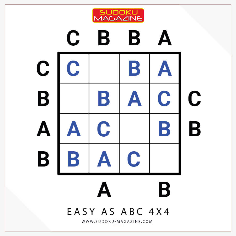 Easy as ABC 4x4 Solution