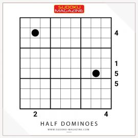 Half Dominoes 9x9