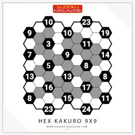 Hex Kakuro 9x9