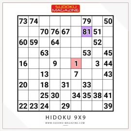 Hidoku 9x9