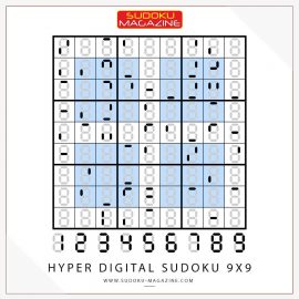 Hyper Digital Sudoku 9x9