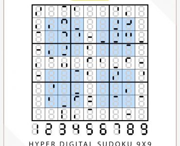 Hyper Digital Sudoku 9x9