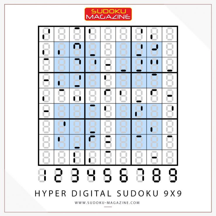 Hyper Digital Sudoku 9x9