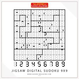 Jigsaw Digital Sudoku 9x9