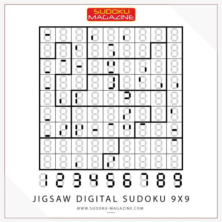 Jigsaw Digital Sudoku 9x9