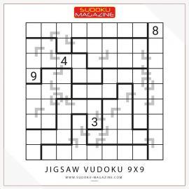 Jigsaw Vudoku 9x9