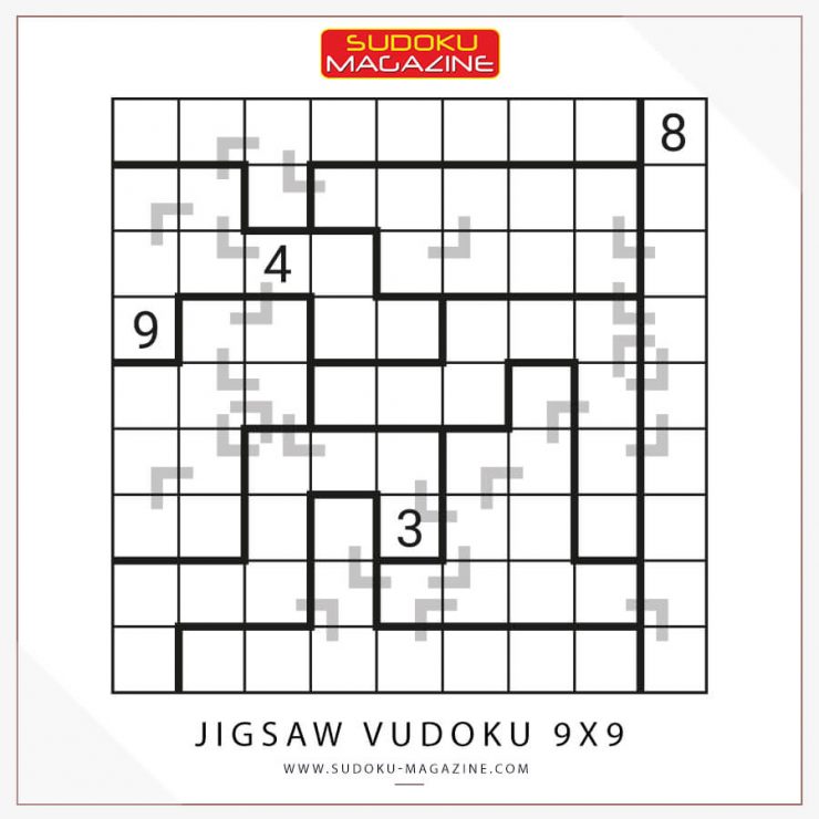 Jigsaw Vudoku 9x9