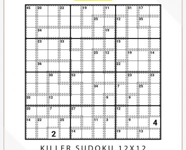 Killer Sudoku 12x12
