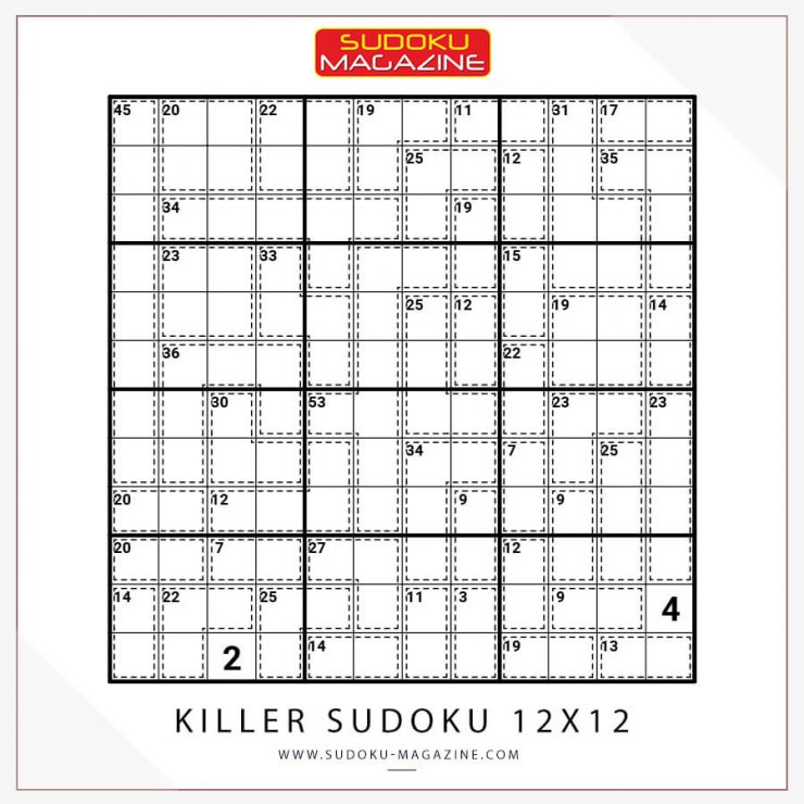 Killer Sudoku 12x12