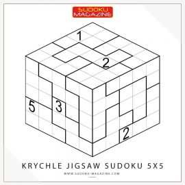 Krychle Jigsaw Sudoku 5x5
